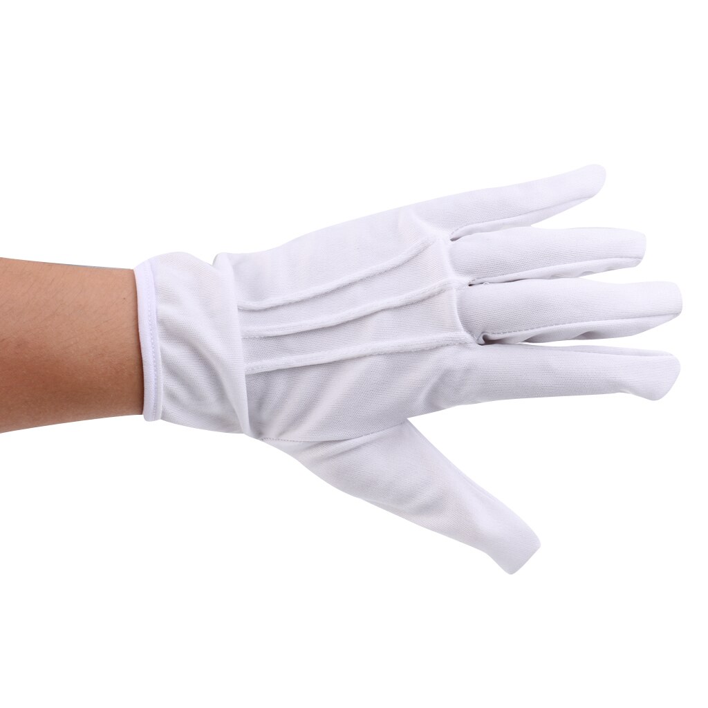 2 Pieces White Gloves for Snooker Pool Referee One Size Fits Most