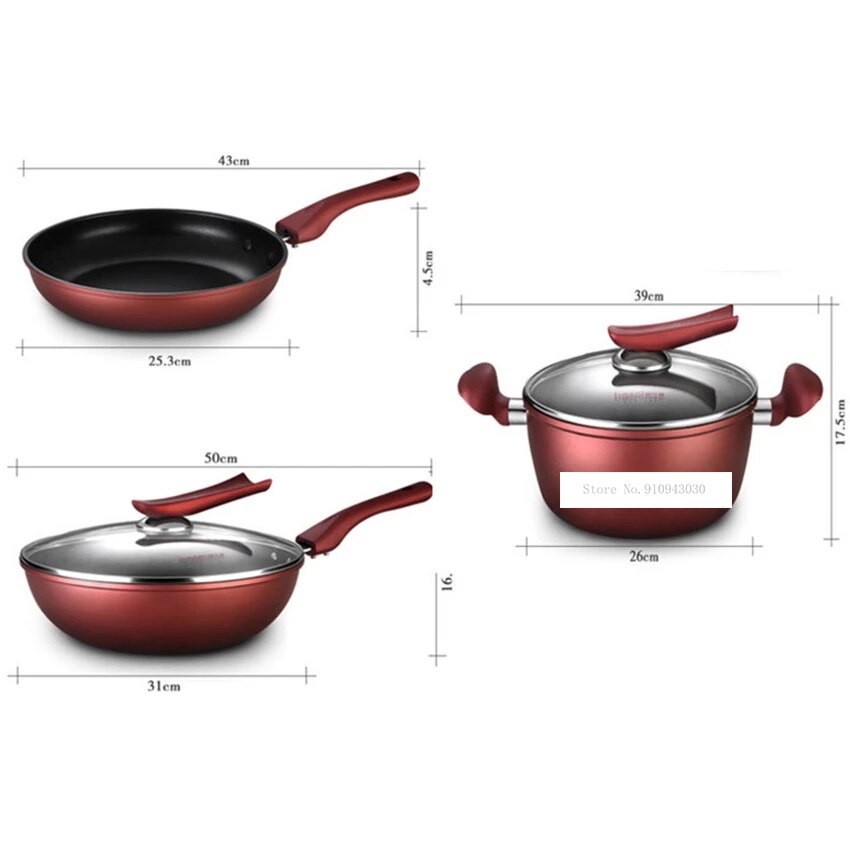 24cm Non - stick Frying Pan Heat-preserve Vacuum Pot Boiling Cease-fire Health Preservation Pan Cooking Wok Pan With Upright Lid