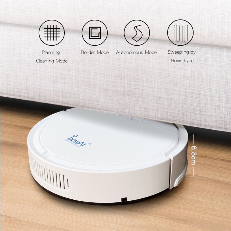 Smart Robot Vacuum Cleaner 1800Pa Large Suction App Remote Control Vacuum Cleaner Home Multifunctional Wireless Sweeper