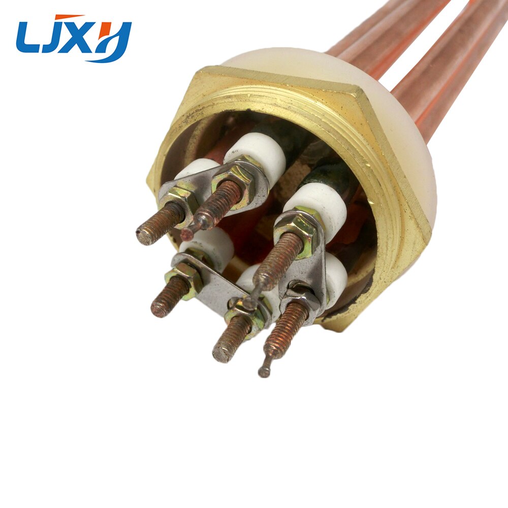 Copper Tube 110V/220/380 Water Heating Element withDN32/1.2inch Copper Thread for Thermostat Water Heater 3KW/4.5KW/6KW/9KW/12KW