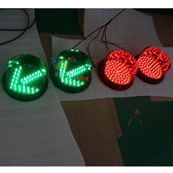 DC12V 200mm 8 inch LED traffic light green arrow traffic light replacement for promt