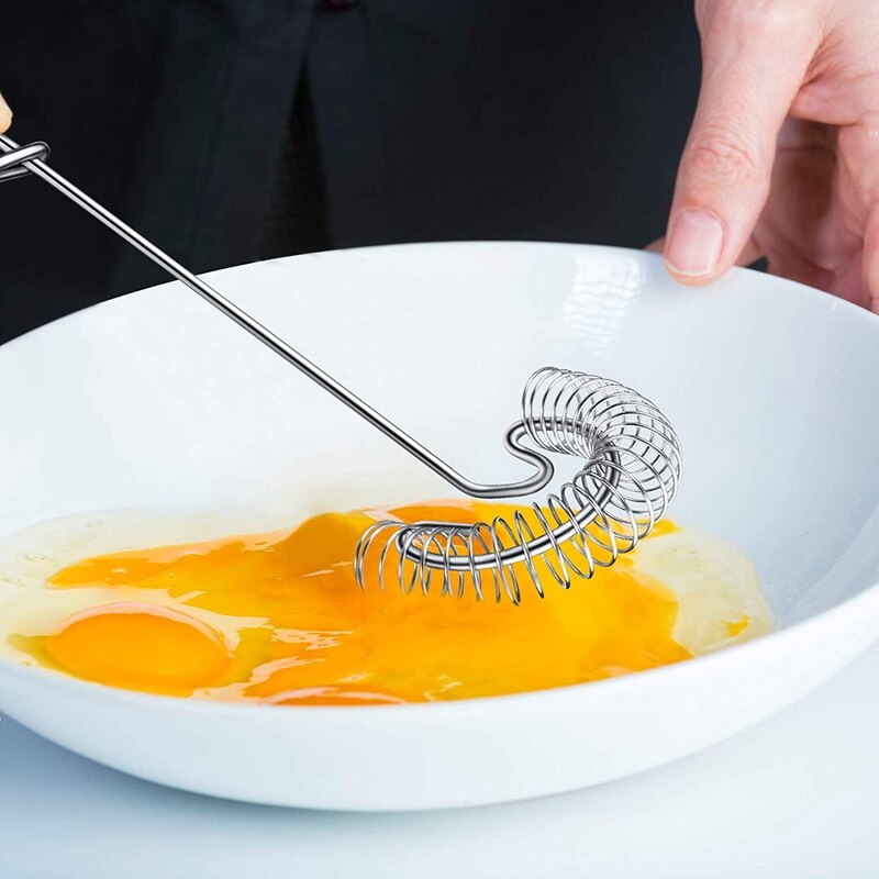 2 Stuks Garde Ei Kleine Garde Klopper Rvs Ei Garde Platte Lente Coil Garde Ei Frother, melk En Eiklopper