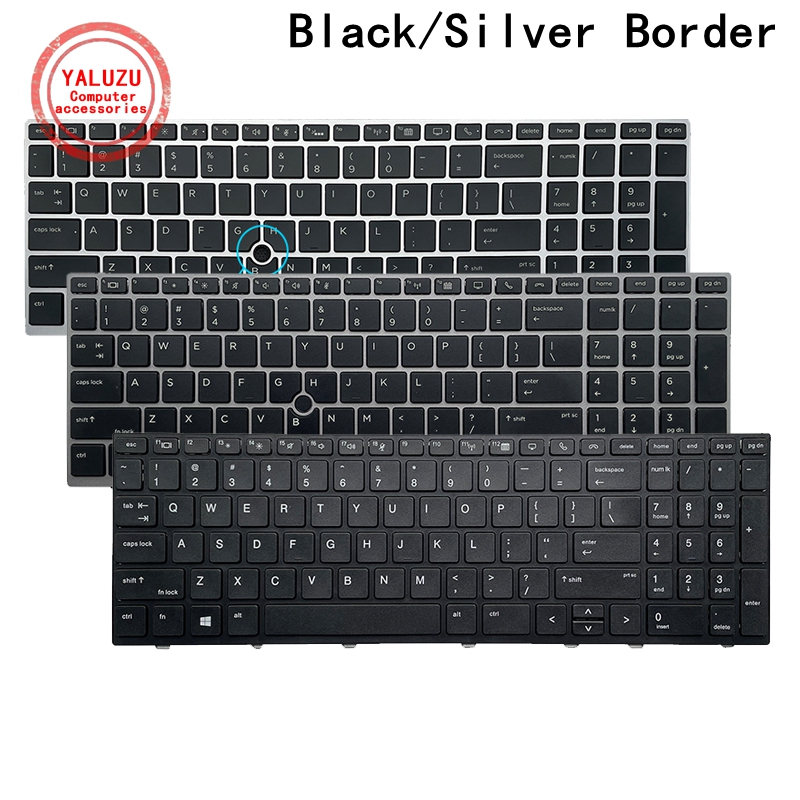 US English Laptop Keyboard For HP EliteBook 750 G5 750 G6 755 G5 755 G6 850 G5 850 G6 855 G5 855 G6 Zbook 15U G5 Zbook 15U G6