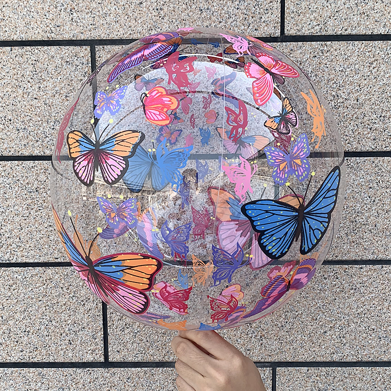 BOBO – ballons à hélium avec impression papillon, décorations pour anniversaire de mariage, fête prénatale, fournitures transparentes