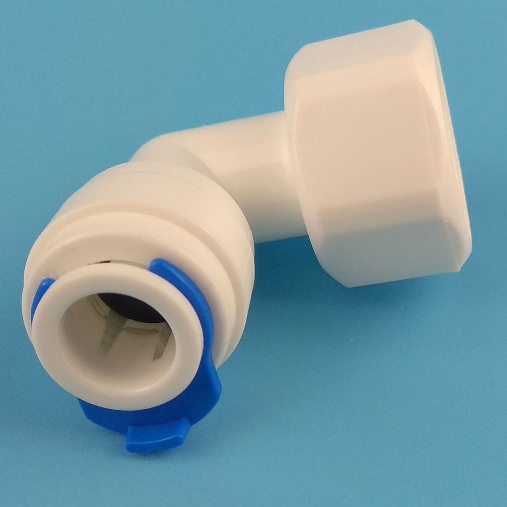 10 PCS 1/2" Internal thread to 3/8" elbow connector RO Water Fitting Tune Quick Connect Reverse Osmosis White fast connection