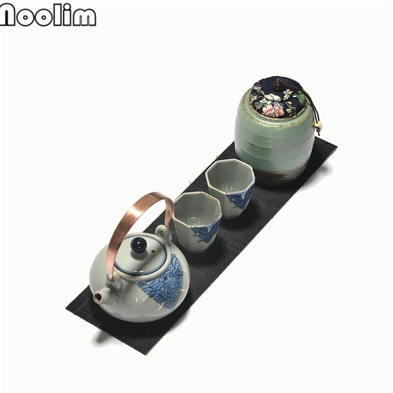 Handmade Coarse Pottery Antique Tea Canister Ceramic Sealed Jar Kung Fu Tea Ceremony Accessories Antique Storage Containers