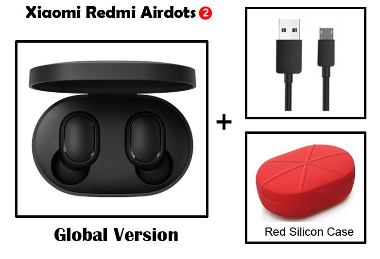 Xiaomi redmi airdots 2 trådløse bluetooth øretelefoner in-ear stereo øretelefoner ture trådløse øretelefoner: Gadd kabel rdcase