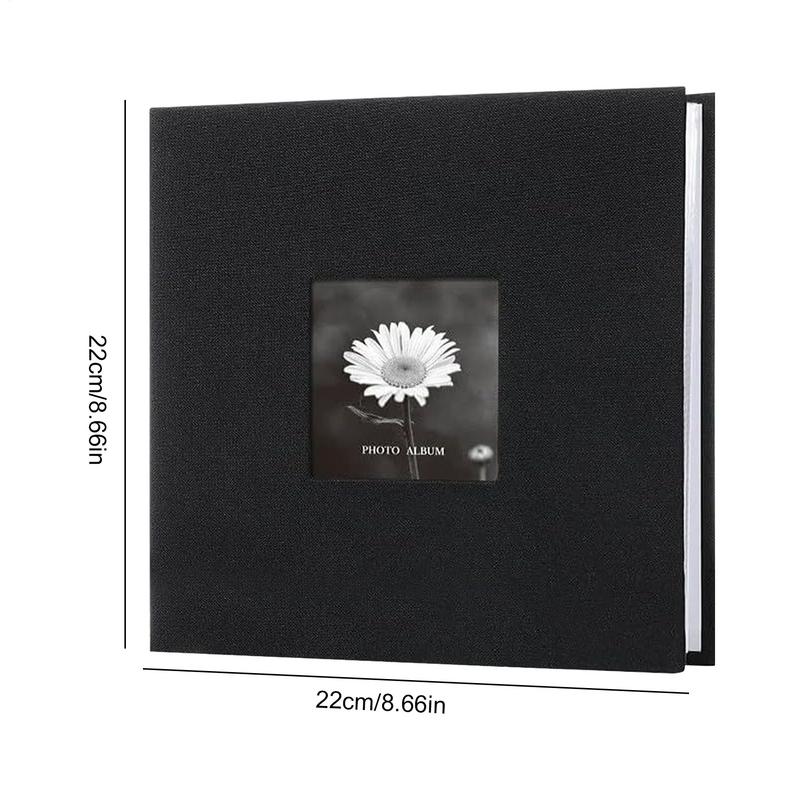 album na zdjęcia 200 kieszeni album na zdjęcia Książka Lniana oprawa w twardej oprawie album o dużej pojemności z przednim okienkiem dla rodziny ślubnej