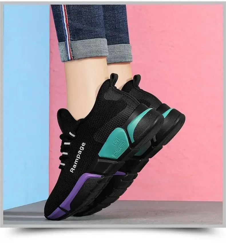 Damesschoenen comfortabele damesschoenen lente en herfst veelzijdige comfortabele lichtgewicht sportschoenen met veters