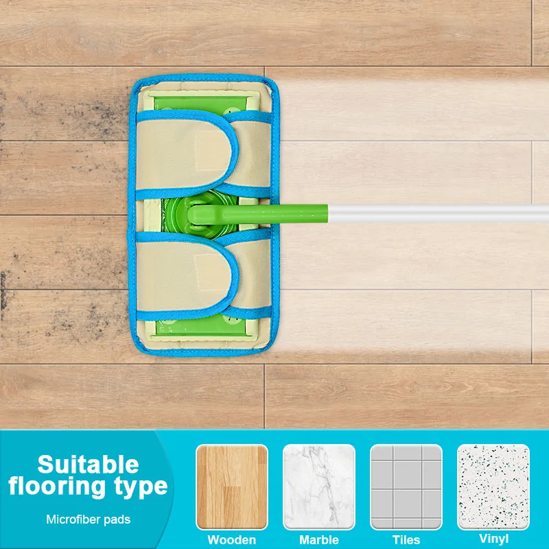 Mikrofaser-Mopp kissen für wieder verwendbare wieder verwendbare Wisch wischt ücher, nasse und trockene Flipmop-Reinigungs werkzeuge