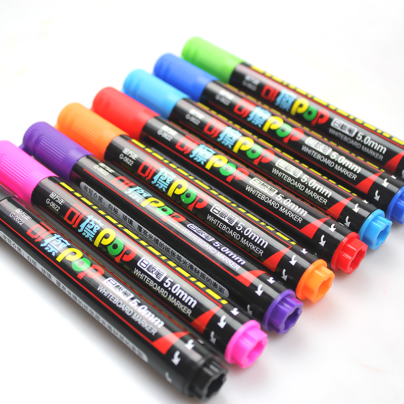 KNOW POP Art Marker 8 Colors/Set 5 mm Repeated Filling Ink Marker Set Best For Manga Poster Advertising Supplies