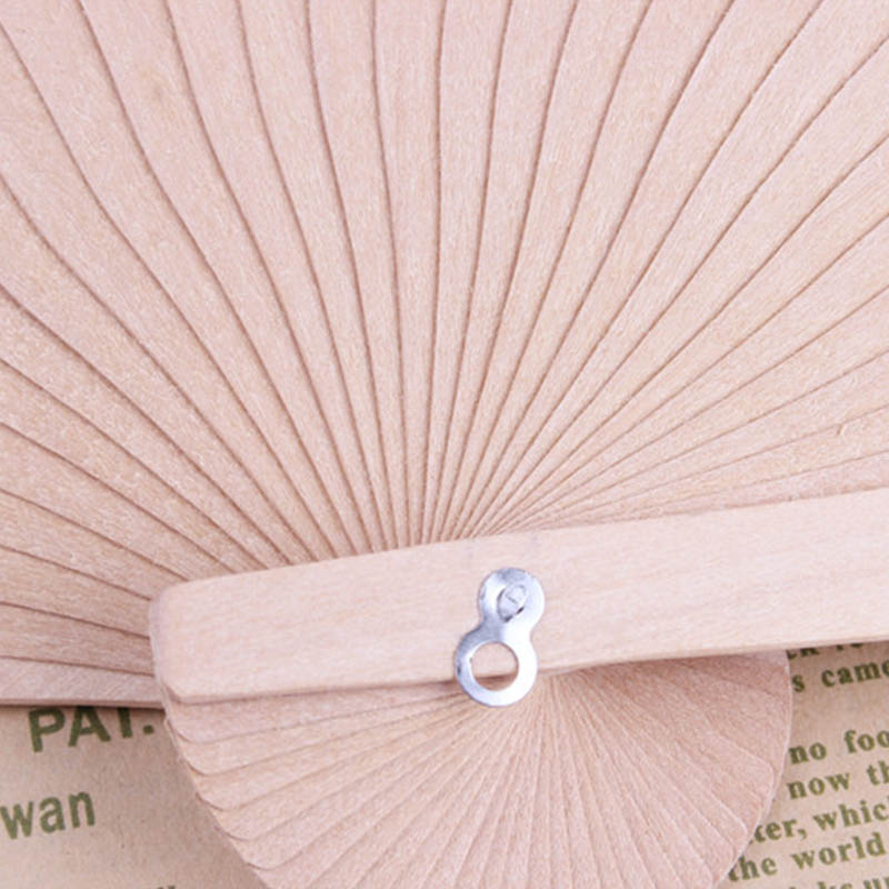 1Pcs Hollow Antique Craft Fan Wooden Aroma Floral Pattern Hand-made Folding Fan Wood Carving Craft Ladies Decoration Crafts