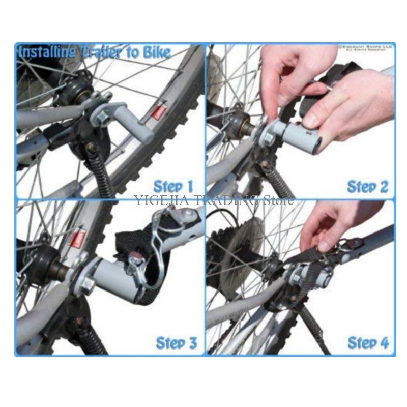 90 grad Winkel Fahrrad Anhänger Anhängerkupplung Koppler, Stahl Anhänger Stecker Mit schnell Freisetzung, Fahrrad Anhänger Linker