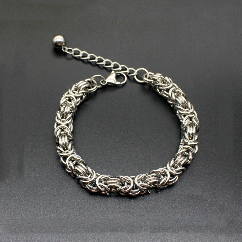 Mode eenvoudige titanium stalen armband roestvrij stalen armband mannen valentijnsdag sieraden: Default Title