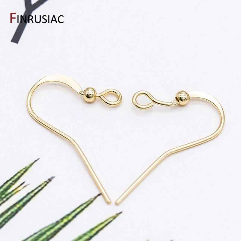 14k vergulde oorhaakjes voor het maken van oorbellen en sieradenaccessoires