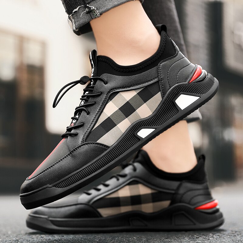 BIGFIRSE Shoes For Man Breathable Lace-up Air Mesh Sneakers Mens Skates Shoes Zapatos Hombre Men's Casual Shoes