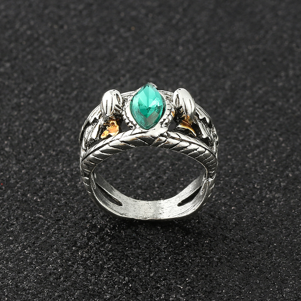 Bague de seigneur de Barahir, Aragorn, Gondor, bagues en cristal vert, créativité cosplay, bijoux de personnalité, pour hommes: 11