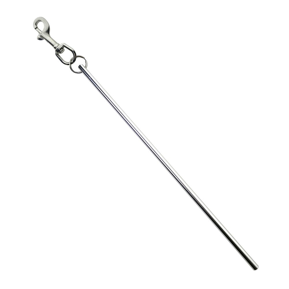 5.5 "14cm nurkować ze stopu aluminium zbiornik grzechotka urządzenie sygnału trzymać z karabinkiem wskaźnik nurkowania wibrator trąbka gwizdek: srebro