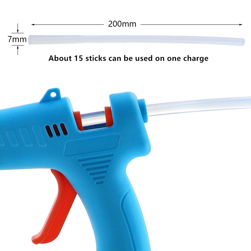 20W Draadloze Usb Melt Lijmpistool Met 7Mm Lijm Sticks Mini Oplaadbare Draagbare Diy Lijmpistool reparatie Tools