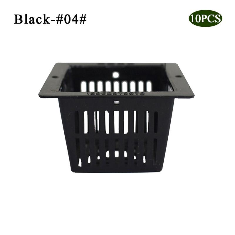 Maceta de malla resistente de 10 Uds., vaso con malla, cesta hidropónica aeropónica para cultivo de plantas, herramientas de jardín Clon: 4