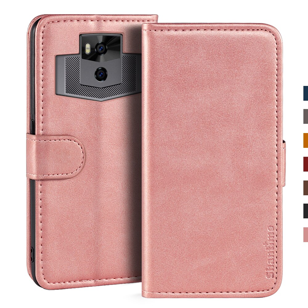 Case For Ulefone Power 5 Case Magnetic Wallet Leather Cover For Ulefone Power 5S Stand Coque Phone Cases: For Ulefone Power 5 / Rose gold