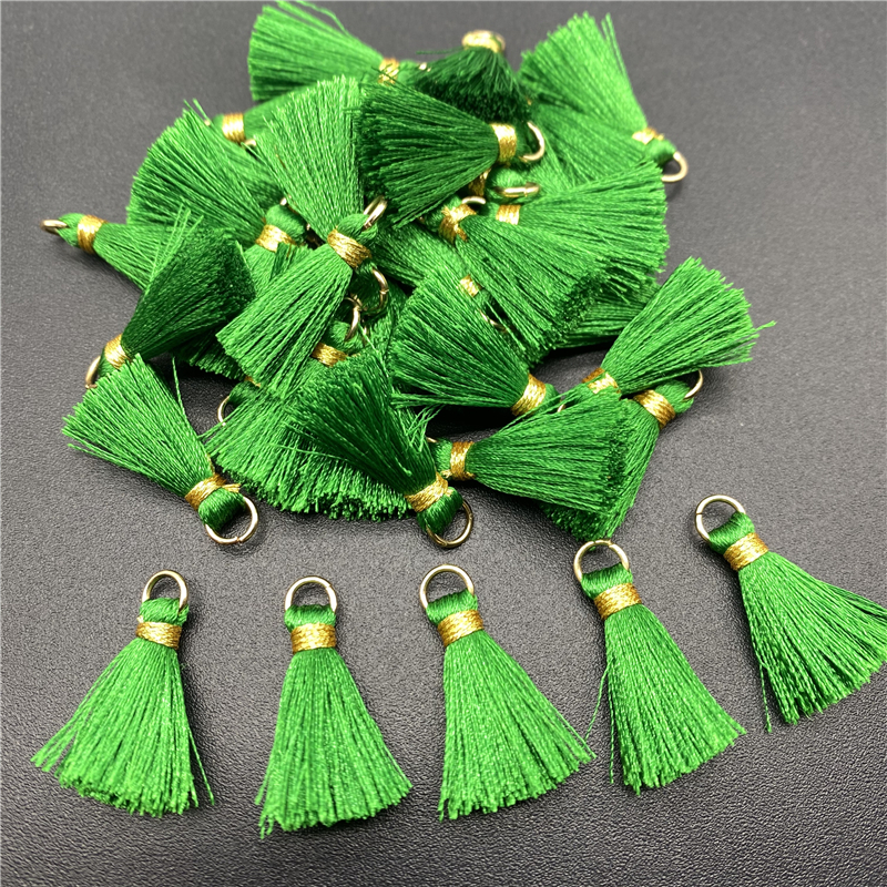 10Pcs Polyester Trim Fringe Tassel Naaien Gordijnen Accessoires Diy Sleutelhanger Mobiele Telefoon Riemen Hanger Kwasten Voor Sieraden Maken: Beige