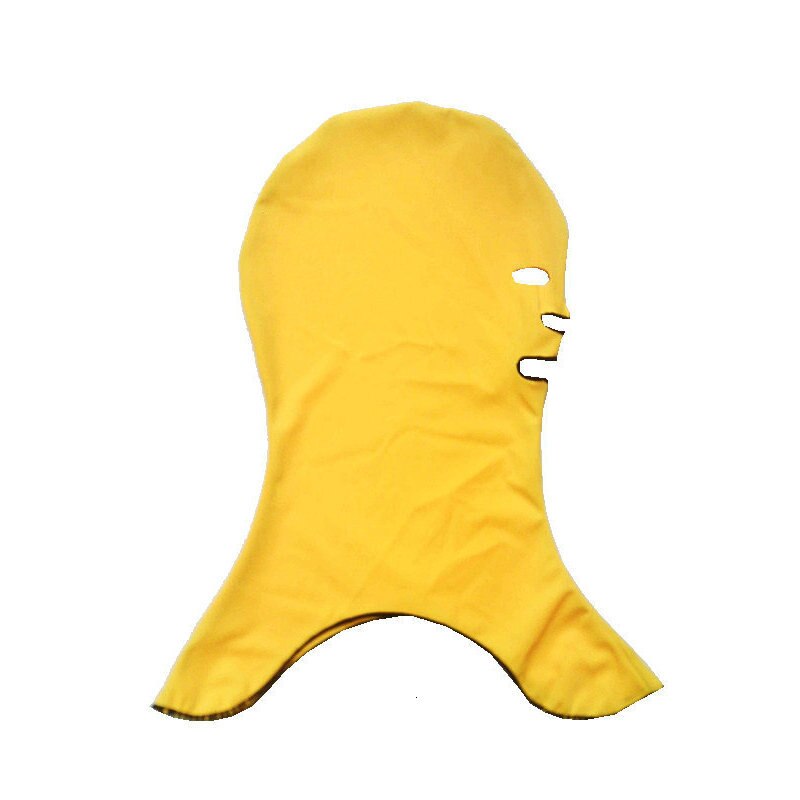 Swimming Head Cover Sunscreen Mask Anti-ultraviolet Swimming Cap Snorkeling Diving Face Gini: Yellow