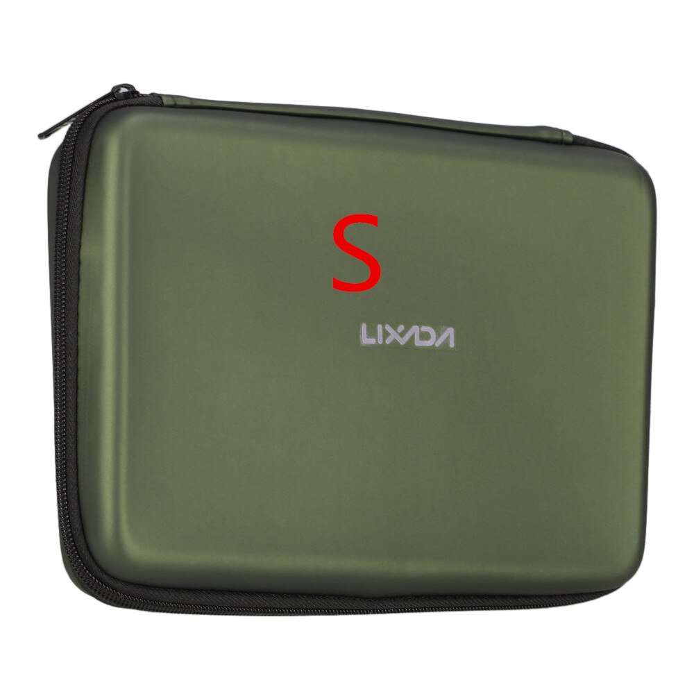 Caja de accesorios para Pesca Lixada, caja de almacenamiento acolchada con alarma de mordida, caja de protección para Pesca: S