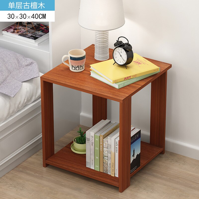 Simple Small Coffee Table Simple Modern Side Small Apartment Balcony Tea Table Tea Table Bedroom Bed Small Table Economy: Navy Blue