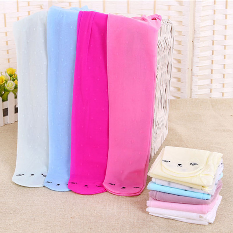 Crianças meias bonito do gato da menina collants para meninas crianças meias do bebê dos desenhos animados fino apertado verão malha do bebê da menina meia