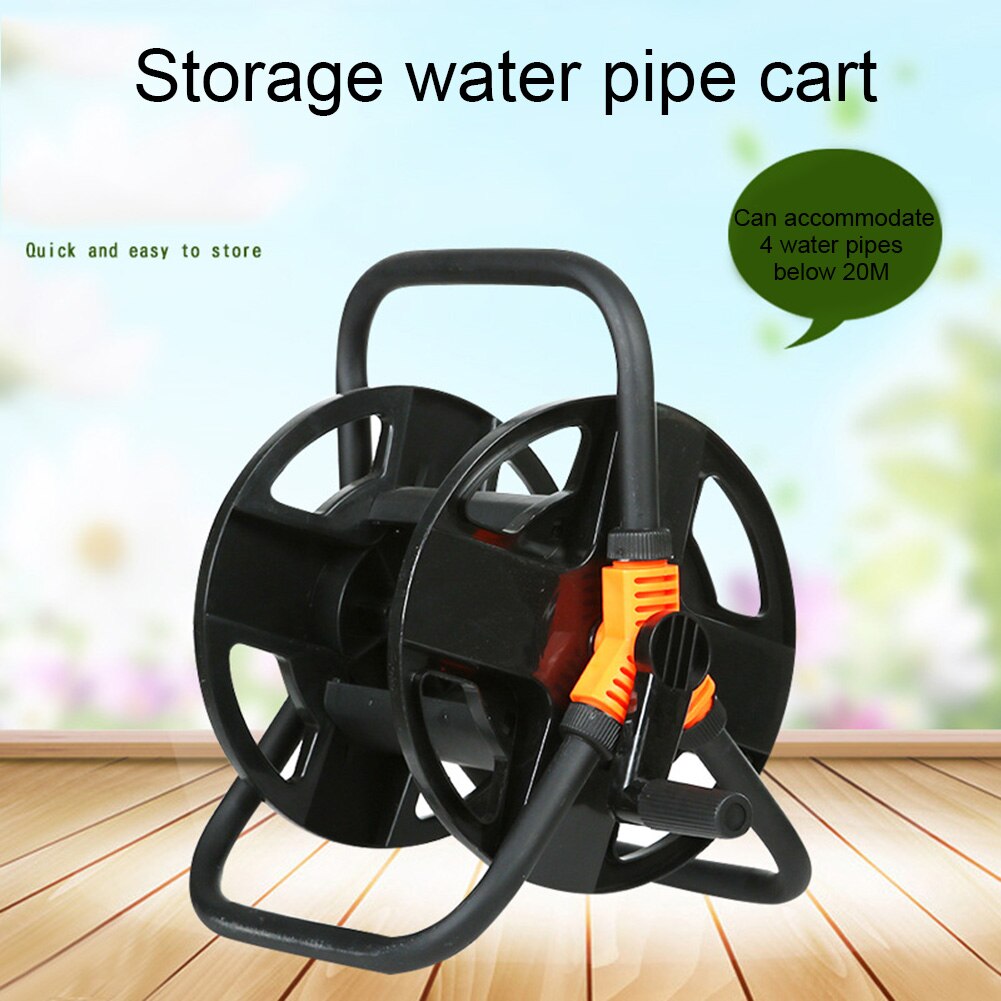 Hageslangetrommel hagerøroppbevaringsvogn pipe ekskluder viklingsverktøystativ vanningsslangetrommel for hageinnredning