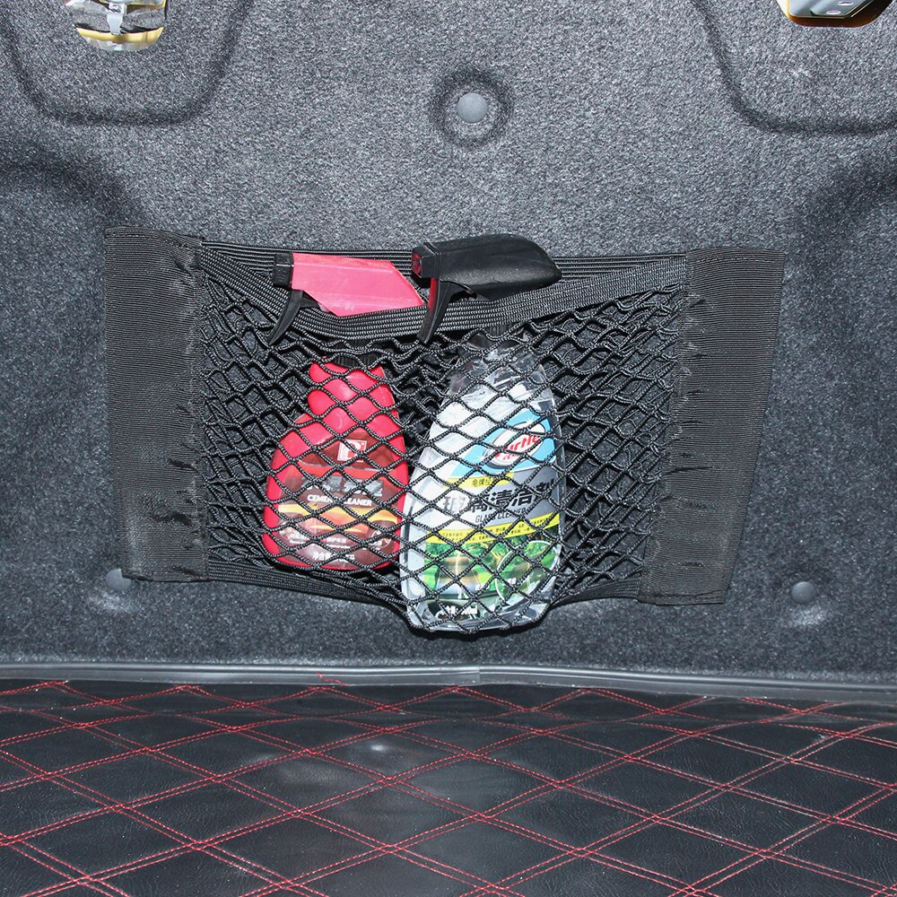 Bolsa de almacenamiento de maletero de coche red de malla de nailon Red de equipaje para Seat Ateca Leon Ibiza Alhambra Arosa Corboda Toledo