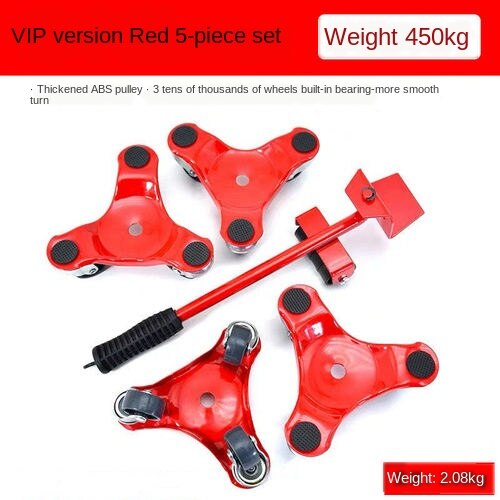 Moving Artifact Heavy Object Furniture Moving Device Universal Wheel Pulley Moving Object Moving Bed Heavy Handbarrow