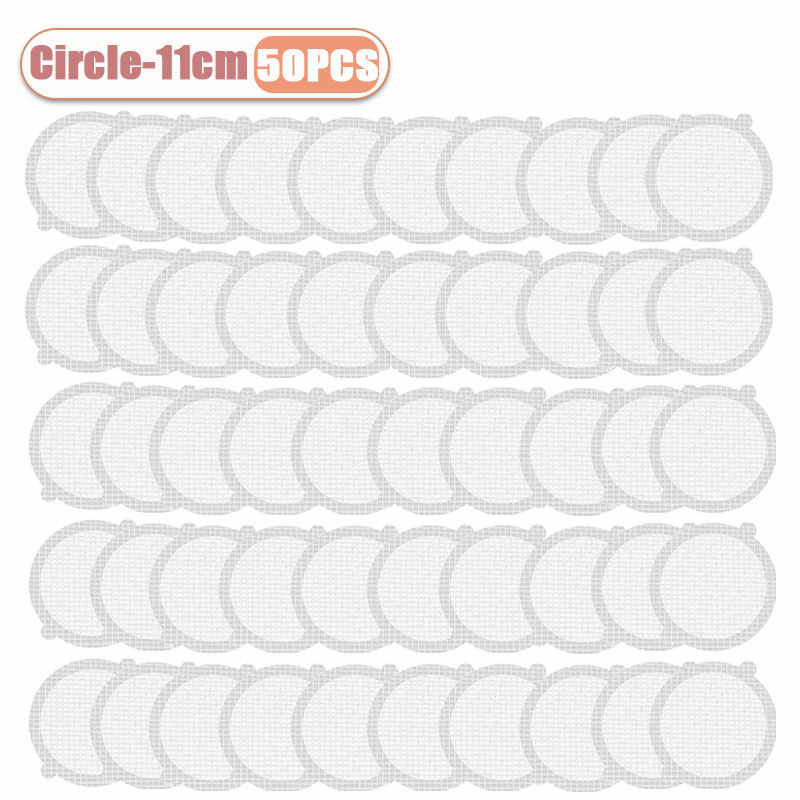 10-100 st engångsgolvbrunnsdekaler för duschavlopp, hårfångare, skydd för handfat, hårblockerare för badkarsfilter: Gul