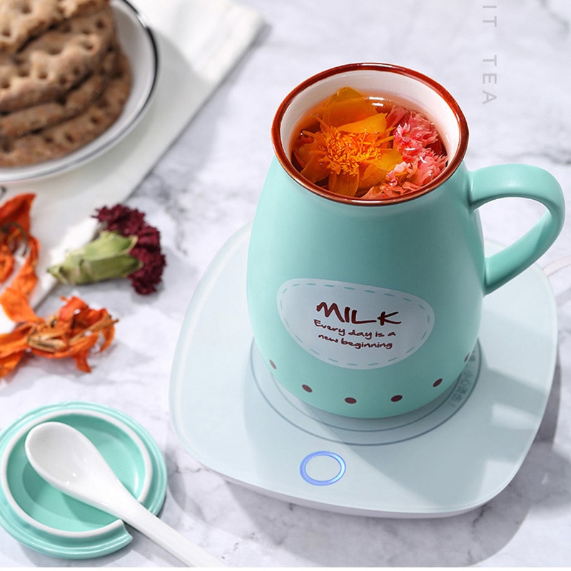 Schreibtisch Tasse Wärmer Kaffee/Tee Tasse Heizung 220V Becher Wärmer Getränke Becher Heizung Fach Pad Milch Tee Kaffee becher Heißer Getränke Heizung Tasse