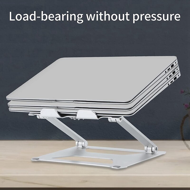 Laptop Stand, Aluminium Laptop Cooling Stand Met 2 Fans, Laptop Stand Verstelbare Hoogte, geschikt Voor 10-14 Inch