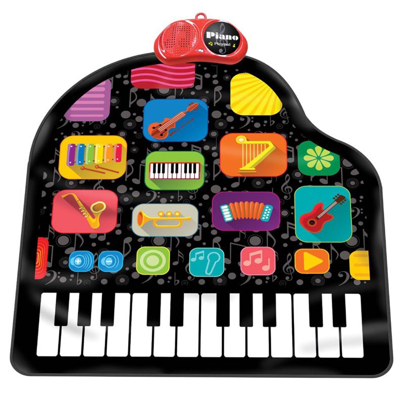 Piano 49 Keys Silicone Portable Foldable Colorful Soft Keyboard Electronic Piano Grand Piano Playmat Pianos Rainbow Key Musical: Default Title