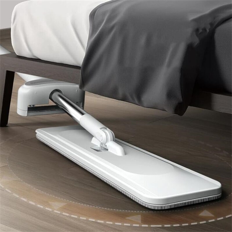 Balai serpillière en microfibre avec 3 pièces, tête rotative à 360 °, grattoir pour le nettoyage des sols, outils de cuisine à domicile