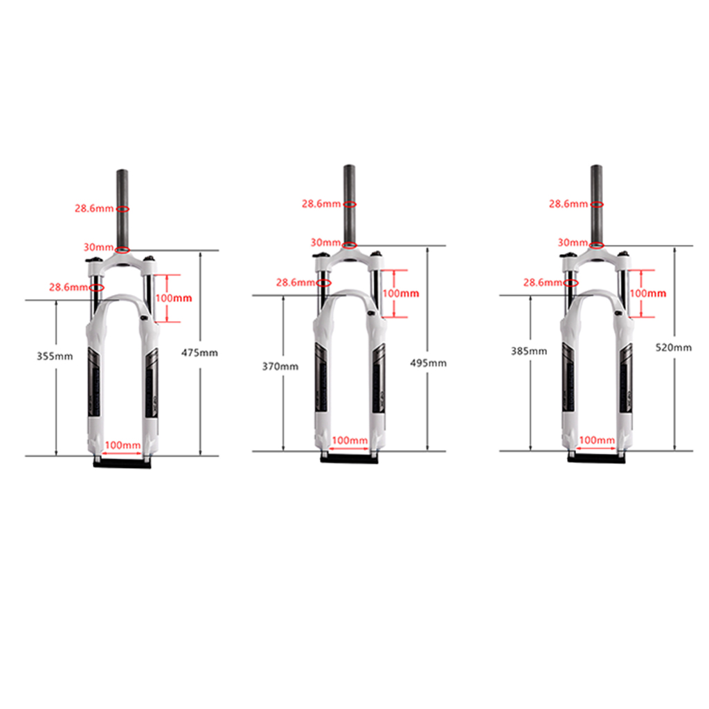 28.6mm MTB Bike Fork Front Fork Lockout Adjustment Forks Remote Lock Lockout Bicycle Shockproof Front Fork