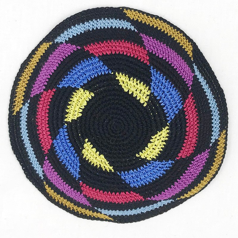 Judaica-gorro de Kippah de punto Judaica, sombrero de Kippah, Yarmulke, Yarmulka, 15cm, 5,9 pulgadas: 1