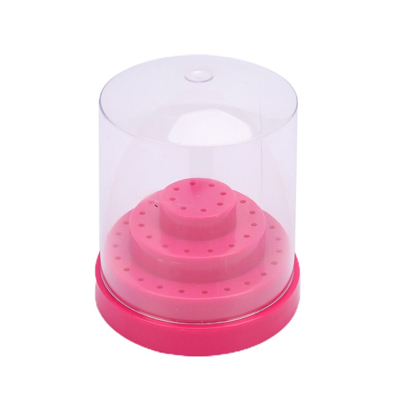 48 Holes Empty Holder Storage Box Holder Stand Display Container Manicure Accessories Acrylic Cover Tools Nail Art Drill Bits: 5