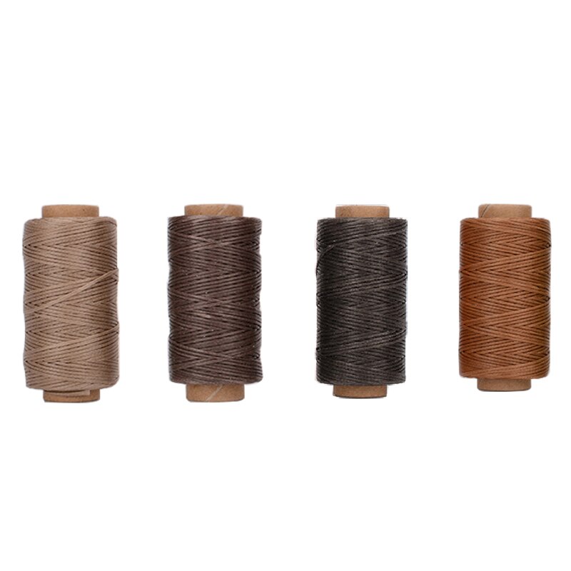 4 Kleur/Set 0.8Mm Dikte Gewaxt Draad Voor Leer Craft Diy Waxkoord Hand Stiksels Draad Platte Gewaxte 40 Kleur Naaien Lijn: Set B / 50m (55Yards)