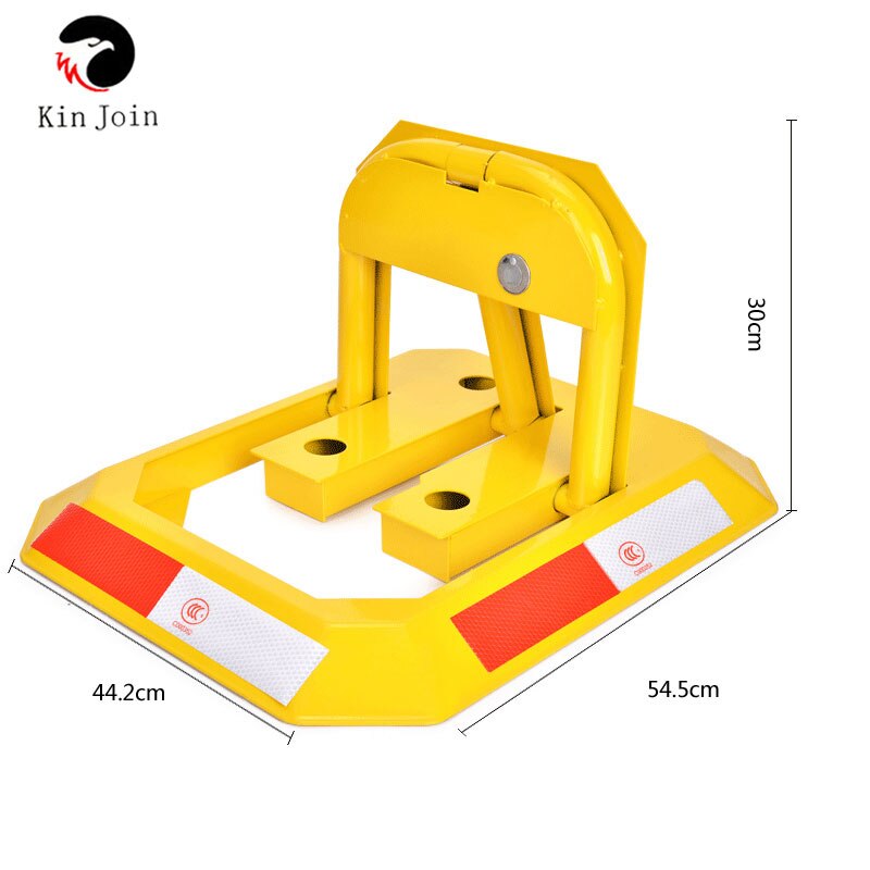 Achteck Stahl Auto Parkplatz Blocker, Auto Parkplatz Barriere, Manuelle Parkplatz Schloss Poller Post