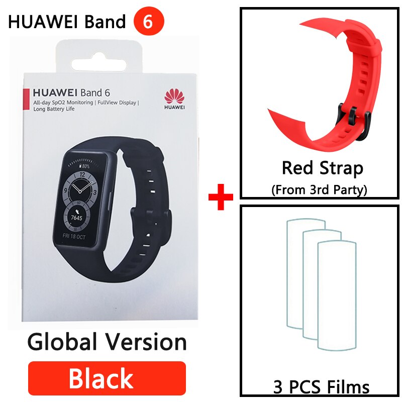 HUAWEI BAND 6 Smartband 6 Blood Oxygen 1.47" AMOLED Long Battery Life Fast Charging Heart Rate Monitoring