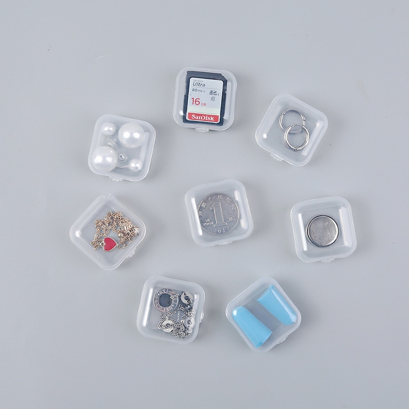 10pcs/set Portable Women's Mini Jewelry Box Organizer Case Multifunction Jewelry Packaging Box Travel Accessories