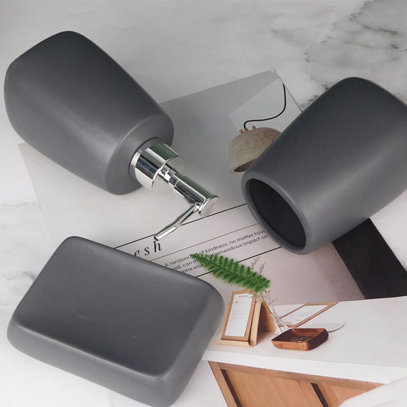 Photo inspiration: Nordic Bathroom Accessories Set Ceramic Liquid Soa Photo Inspiration