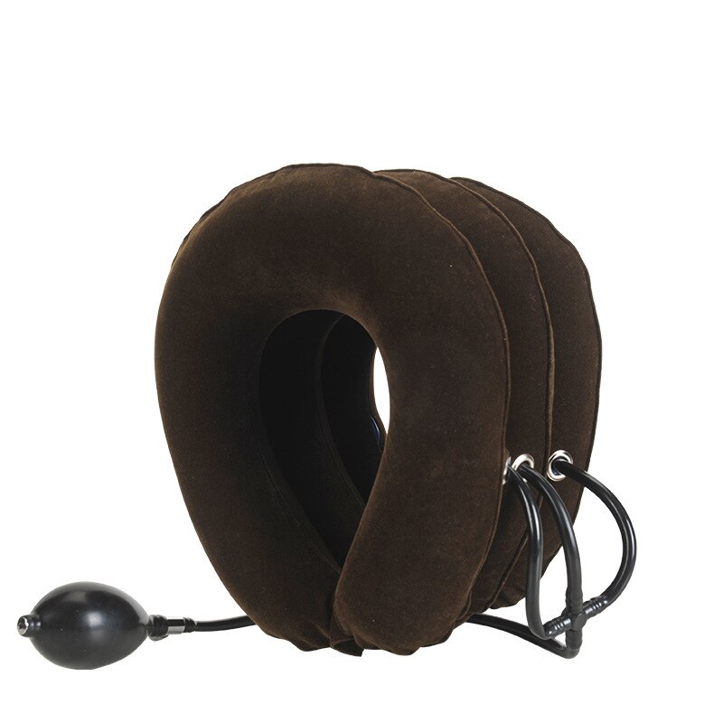 Collier Cervical gonflable à l&#39;air, Support de Traction du cou, oreiller de Massage, soulagement de la douleur, relaxation, soins de santé, civière de tête à traction cervicale la maison: neck pain