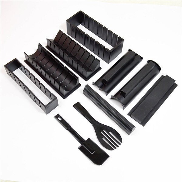 thumbnail image 2 of TIKA 10-Piece DIY Sushi Making Kit – Complete Roller, Mold & Tool Set For Home Prep 2 of 4