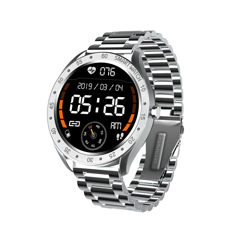 F13 Heart Rate Smart Watch Sleep Monitoring Watch Call Information Alert Music Control Heart Rate Monitor Smartwatch for Men: gray