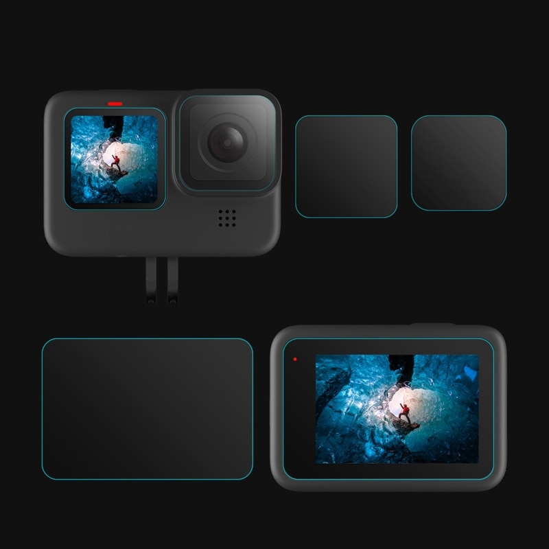 Beschermende Film Voor Gopro-Hero 9 Hd Gehard Glas Screen Protector Voor Gopro Hero 9 Sport Camera Accessoires